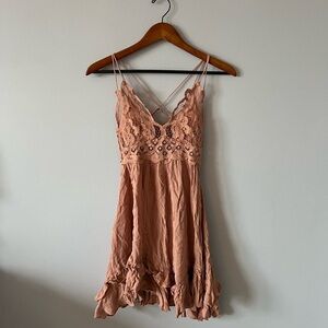 NWT Free People Rose Mini Dress